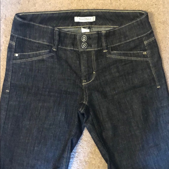 White House Black Market Comfy Trouser Jeans Blanc - Picture 6 of 14